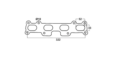 MANIFOLD GASKET - Ford Laser KF KH KJ TX3 1.8L DOHC BP