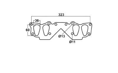 EXHAUST MANIFOLD EXTRACTOR GASKET TOYOTA HILUX 4RUNNER RN105 110 130 22R 2.4LT