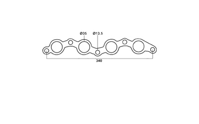 TOYOTA COROLLA AE82 AE92 MR2 4AGE 1.6LT EXHAUST MANIFOLD EXTRACTOR GASKET