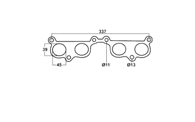 EXHAUST MANIFOLD EXTRACTOR GASKET SUITS TOYOTA HILUX 3RZ 2.7LT PETROL 