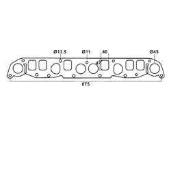 MANIFOLD GASKET - Jeep Cherokee XJ 6cyl 4.0L (1984-1996)