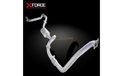 LANDCRUISER 80 SERIES 4.2LT TD XFORCE PRO 3" BRUSHED STAINLESS EXHAUST SYSTEM