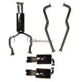 HOLDEN COMMODORE VE VF V6 V8 SEDAN WAGON XFORCE TWIN 2.5" BRUSHED STAINLESS EXHAUST