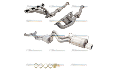 FORD FALCON FG&FG-X V8 XR8 5.4LT XFORCE STAINLESS STEEL EXTRACTORS CATS 2.5" EXHAUST