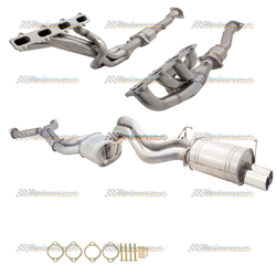 FORD FALCON FG&FG-X V8 XR8 5.4LT XFORCE STAINLESS STEEL EXTRACTORS CATS 2.5" EXHAUST