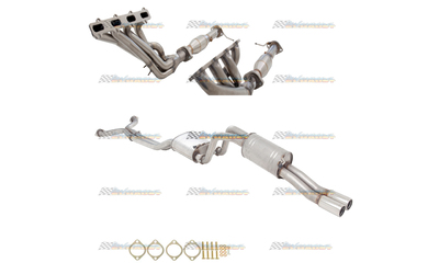 FORD FALCON FG&FG-X V8 XR8 5.4LT XFORCE STAINLESS STEEL EXTRACTORS CATS 2.5" EXHAUST