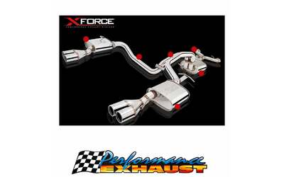 Ford Falcon BF GT GT-P 5.4L Sedan - Twin 2.5" Cat Back Exhaust - Quad Outlet