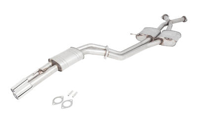HOLDEN COMMODORE VT VX VY VZ SEDAN V8 XFORCE TWIN 3" STAINLESS STEEL EXHAUST SYSTEM 