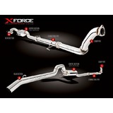 HILUX 26 SERIES 3.0LT TD XFORCE XTREME 3" RAW 409 STAINLESS EXHAUST SYSTEM 