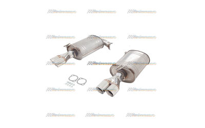 HOLDEN COMMODORE VE VF V8 UTE XFORCE TWIN 2.5" STAINLESS REAR MUFFLERS