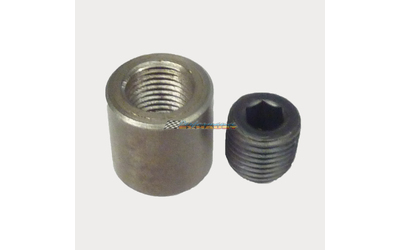1/4" BSPT EGT PYROMETER EXHAUST BUNG WELD ON FITTING AND PLUG UNIVERSAL