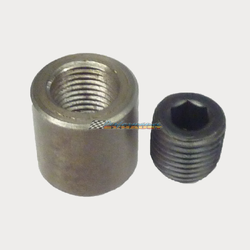 1/4" BSPT EGT PYROMETER EXHAUST BUNG WELD ON FITTING AND PLUG UNIVERSAL