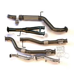 3" Twin to 4" Turbo Back Exhaust - Toyota Landcruiser 200 Series 4.5L V8