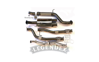 3" Twin to 4" Turbo Back Exhaust - Toyota Landcruiser 200 Series 4.5L V8