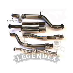 3" Twin to 4" Turbo Back Exhaust - Toyota Landcruiser 200 Series 4.5L V8