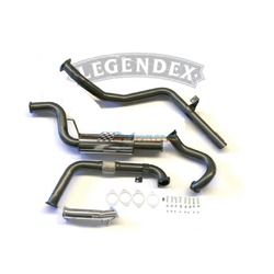 3" Factory Turbo Back Exhaust - Toyota Landcruiser 80 Series HDJ80 4.2L (1HD-T)