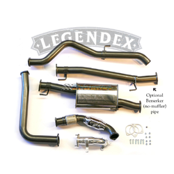 3" Turbo Back Exhaust - Nissan Navara D40 2.5L Auto (re-use DPF) - Thai Built