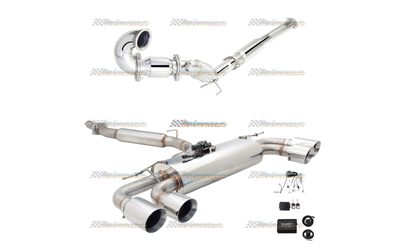 AUDI S3 8V 2013-ON HATCH 3" STAINLESS XFORCE VAREX TURBO BACK EXHAUST