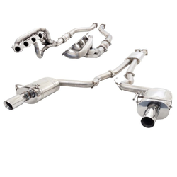 Extractors & Twin 3" Exhaust - Mustang GT S550 FM Fastback 5.0L (8/2014-7/2017)