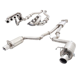 Extractors & Twin 3" Exhaust - Mustang GT S550 FM Fastback 5.0L (8/2014-7/2017)