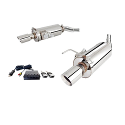 Twin 3" VAREX Rear Mufflers - Ford Mustang GT S550 FM Fastback 5.0L (8/2014-7/2017)