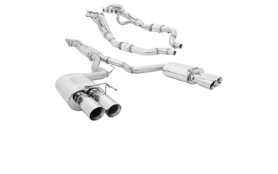 Extractors & Twin 3" Exhaust - Mustang GT S550 FN Fastback 5.0L (8/2017-2023)
