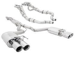 Extractors & Twin 3" Exhaust - Mustang GT S550 FN Fastback 5.0L (8/2017-2023)