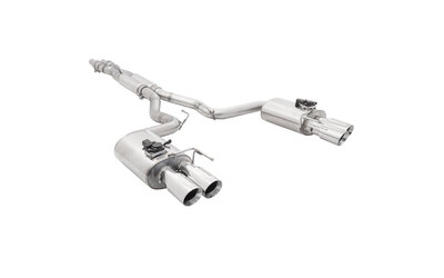 Ford Mustang GT Fastback 5L - Twin 3" Varex Cat Back Exhaust - Polished Stainless