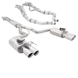 Extractors & Twin 3" Exhaust - Mustang GT S550 FN Fastback 5.0L (8/2017-2023)