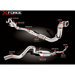 COLORADO RC SERIES 1 3.0LT TD XFORCE PRO 3" STAINLESS STEEL EXHAUST 