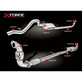 COLORADO RC SERIES 2 3.0LT TD XFORCE PRO 3" STAINLESS STEEL EXHAUST  