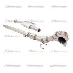 VOLKSWAGEN VW GOLF R MK6 3" STAINLESS XFORCE DUMP PIPE & CAT CONVERTER