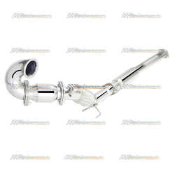 VOLKSWAGEN VW GOLF R MARK 7 3" XFORCE STAINLESS DUMP PIPE & HIGH FLOW CAT