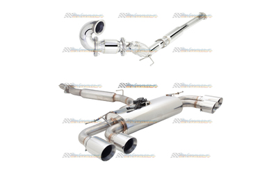 AUDI S3 8V 2013-ON HATCH 3" STAINLESS XFORCE VAREX TURBO BACK EXHAUST