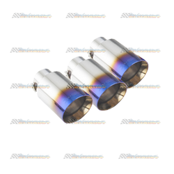 XFORCE Blue Exhaust Tips - Suits Honda Civic Type R Exhaust ES-HCR17-VMKCBS