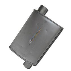 Universal Muffler 2.25" Offset/Offset - 10" x 4" x 14" Long OVAL - Megaflow