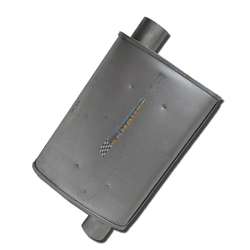 Universal Muffler 2.25" Offset/Offset - 10" x 4" x 16" Long OVAL - Triflow