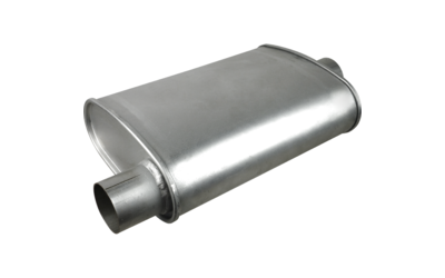 Universal Muffler 2.5" Offset/Centre - 10" x 4" x 16" Long OVAL - Triflow