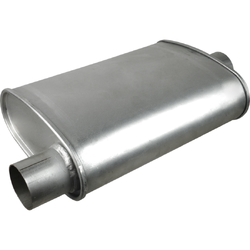 Universal Muffler 2.5" Offset/Centre - 10" x 4" x 16" Long OVAL - Triflow
