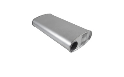 Universal Muffler 2.5" Offset/Centre - 10" x 4.5" x 18" Long OVAL - Megaflow
