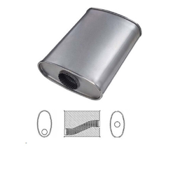 Universal Muffler 3" Offset/Centre - 10" x 4" x 14" Long OVAL - Megaflow