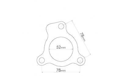 Gasket Flange to suit Mazda 323 Protegé, MX-6, 626, 323 Astina, 323 , Ford Capri, Laser