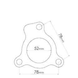 Gasket Flange to suit Mazda 323 Protegé, MX-6, 626, 323 Astina, 323 , Ford Capri, Laser