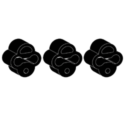 3 x FORD FALCON EA EB ED EF EL AU BA BF FG FGX EXHAUST HANGER RUBBER MOUNTS