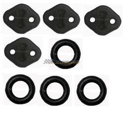 FORD LASER KB HATCH EXHAUST HANGER RUBBER MOUNTS KIT