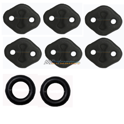 FORD LASER KC KE SEDAN HATCH EXHAUST HANGER RUBBER MOUNTS KIT