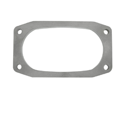 Exhaust Flange Plate OVAL - 4" Equivalent (123 x 67mm) - BHS 130 x 53mm