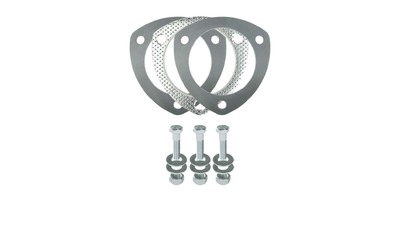 Exhaust Flange Plate KIT - 3" (76mm) 3 BOLT - BHS 86mm