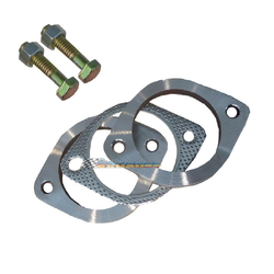3" 76MM STAINLESS STEEL 2 BOLT EXHAUST FLANGE PLATE SET KIT