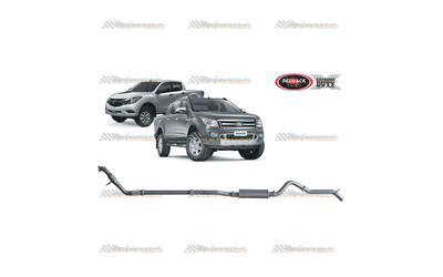 FORD RANGER PX MAZDA BT50 3.2LT TD REDBACK EXTREME 3" EXHAUST WITH CAT & MUFFLER 